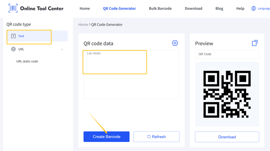 Přev&eacute;st text na QR k&oacute;d
