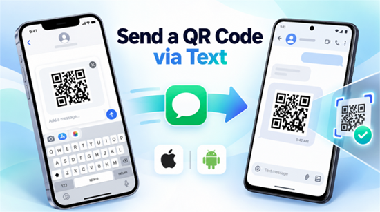 odeslat QR k&oacute;d textem