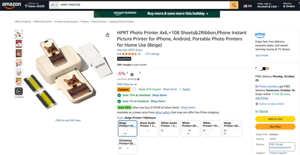 popisy produktů amazon