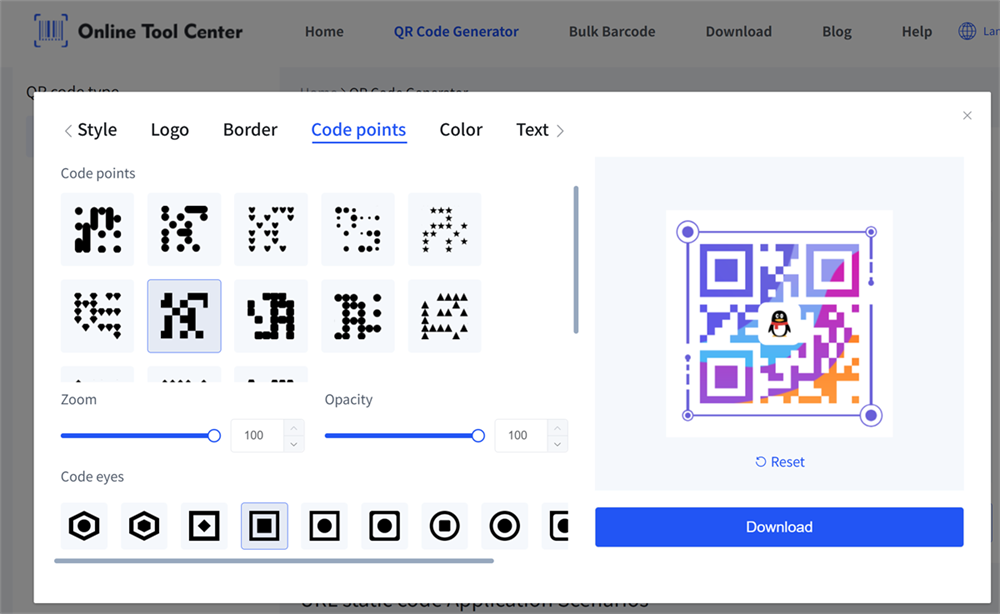 custom QR code generator generátor QR kódů