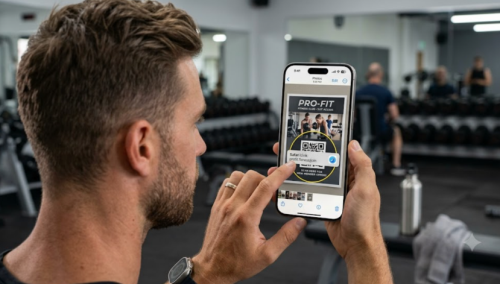 Skenov&aacute;n&iacute; QR k&oacute;du na iPhone