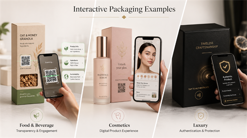 Interactive packaging examples Příklady interaktivního balení