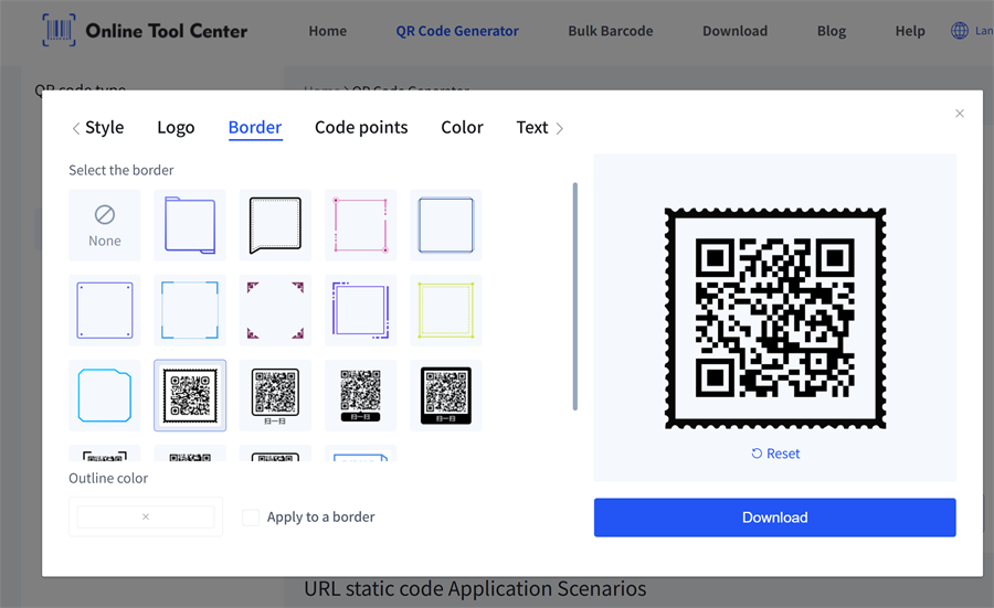 přidat r&aacute;mec pro QR k&oacute;d