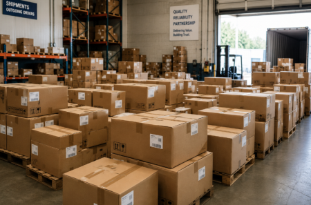 roducts packed in corrugated boxes ready for shipment produkty balené ve vlnitých krabicích připravené k odeslání