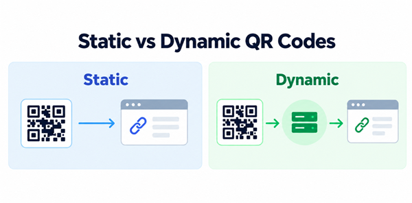 Static vs Dynamic QR Codes Statické vs dynamické QR kódy